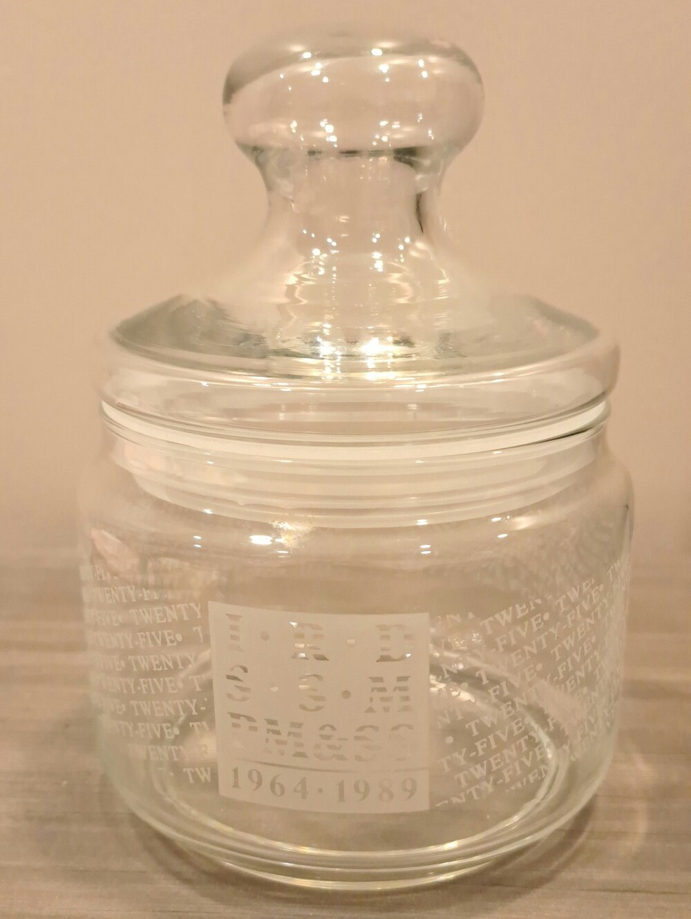 Vintage Apothecary Glass Storage Jar - France - Kitchen
